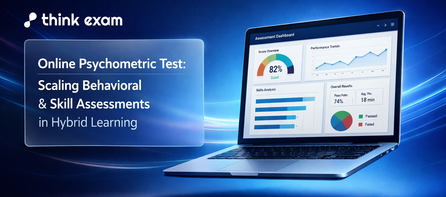 Online Psychometric Test: Scaling Behavioral & Skill Assessments in Hybrid Learning