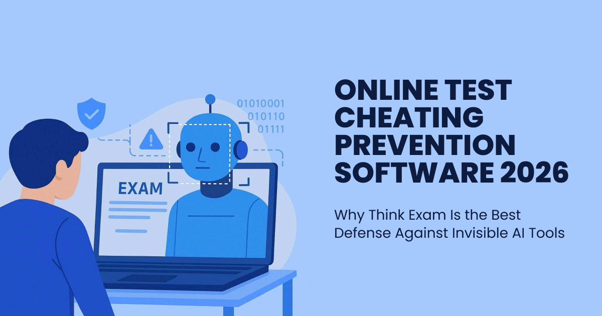 Online Test Cheating Prevention Software 2026: Why Think Exam Is the Best Defense Against Invisible AI Tools